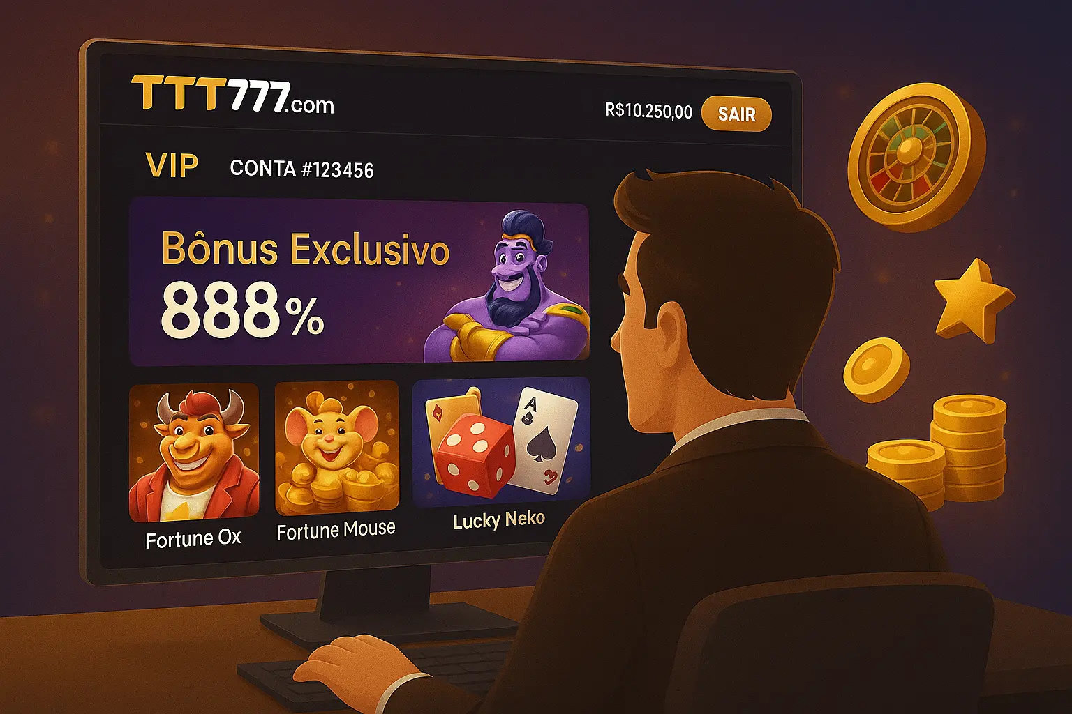 Criar uma nova Conta no plataforma TTT777.com